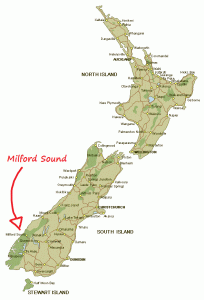 Milford Sound New Zealand Map
